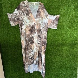 H&M thin beach cover up button down